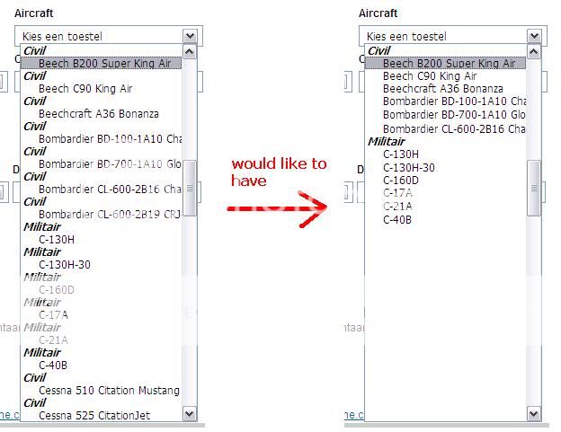Dynamic dropdown with <optgroup> image 1